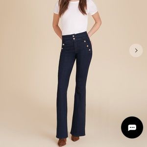 Beverly High-Rise Skinny-Flare Sailor Jean